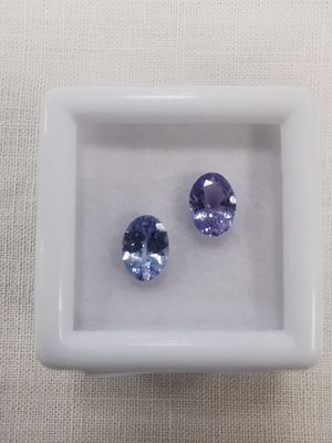 TANZANITE violet blue VVS Nbr 2 Tanzanie ovale 7 x 5 1,7ct
