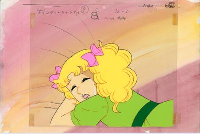 une image représentant une jeune fille de dessin animé aux cheveux blonds et vêtue d'une robe verte