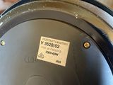 a close up of a metal object with a label on it