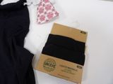a box of underwear and a pair of socks on a table