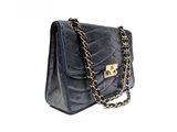 chanel black quilted lambskin flap bag with gold hardware