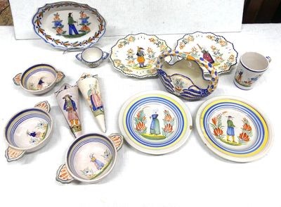 a table with a lot of plates and bowls on it