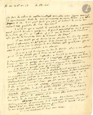 lettre manuscrite écrite à l'encre noire sur une feuille de papier