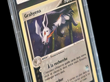 a close up of a pokemon card with a star on it