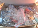 a box full of items that are sitting on a table