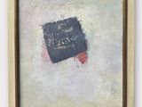 a painting of a square with a red line on it