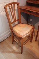 Petit bureau bonheur du jour en bois naturel, sous main de c… (photo 5)