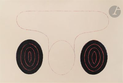 an image of a drawing of two circles on a sheet of paper