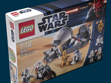 a box with a lego star wars set inside of it