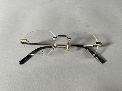 a close up of a pair of glasses on a table