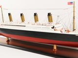 an image of a model of a ship on a stand