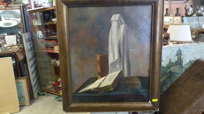 la photo d'une photo représentant un homme vêtu d'une robe blanche