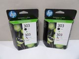 two black and color ink cartridges for hp 3023 and 3023 printers