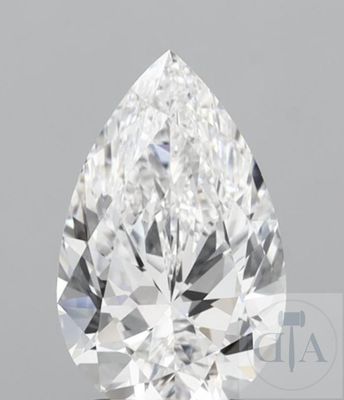 Diamant de 1,01 carat, taille poire, G, SI1, très bon état, certifié par le GIA, certifié par le GIA