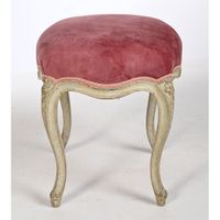 DELANOIS. RARE SUITE DE 4 TABOURETS LOUIS XV de forme chanto… (photo 3)