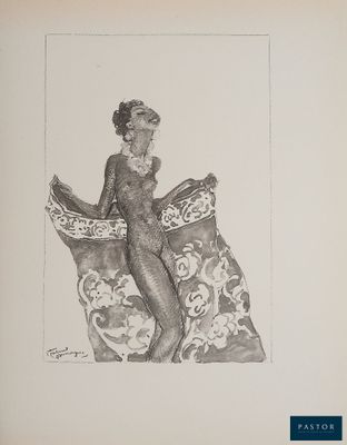 l'image d'un dessin représentant une femme assise sur une chaise