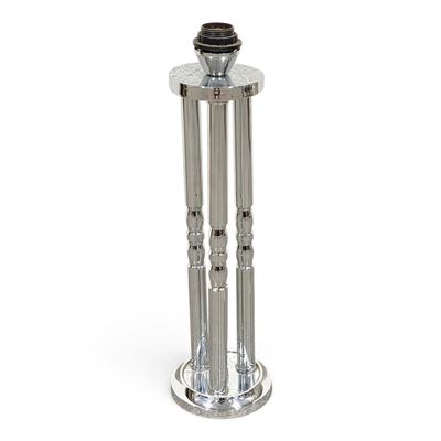 silver metal candle holder on a white background with a white background
