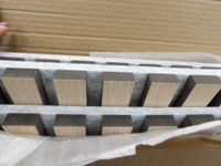 Lot de x4 panneaux acoustiques en bois oak et feutre gris, 1… (photo 3)