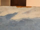 a picture of a painting of a person on a surfboard