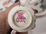 a person holding a cup with a picture of a horse on it