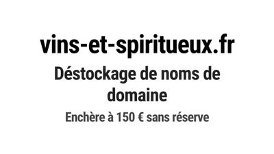Nom de domaine vins-et-spiritueux.