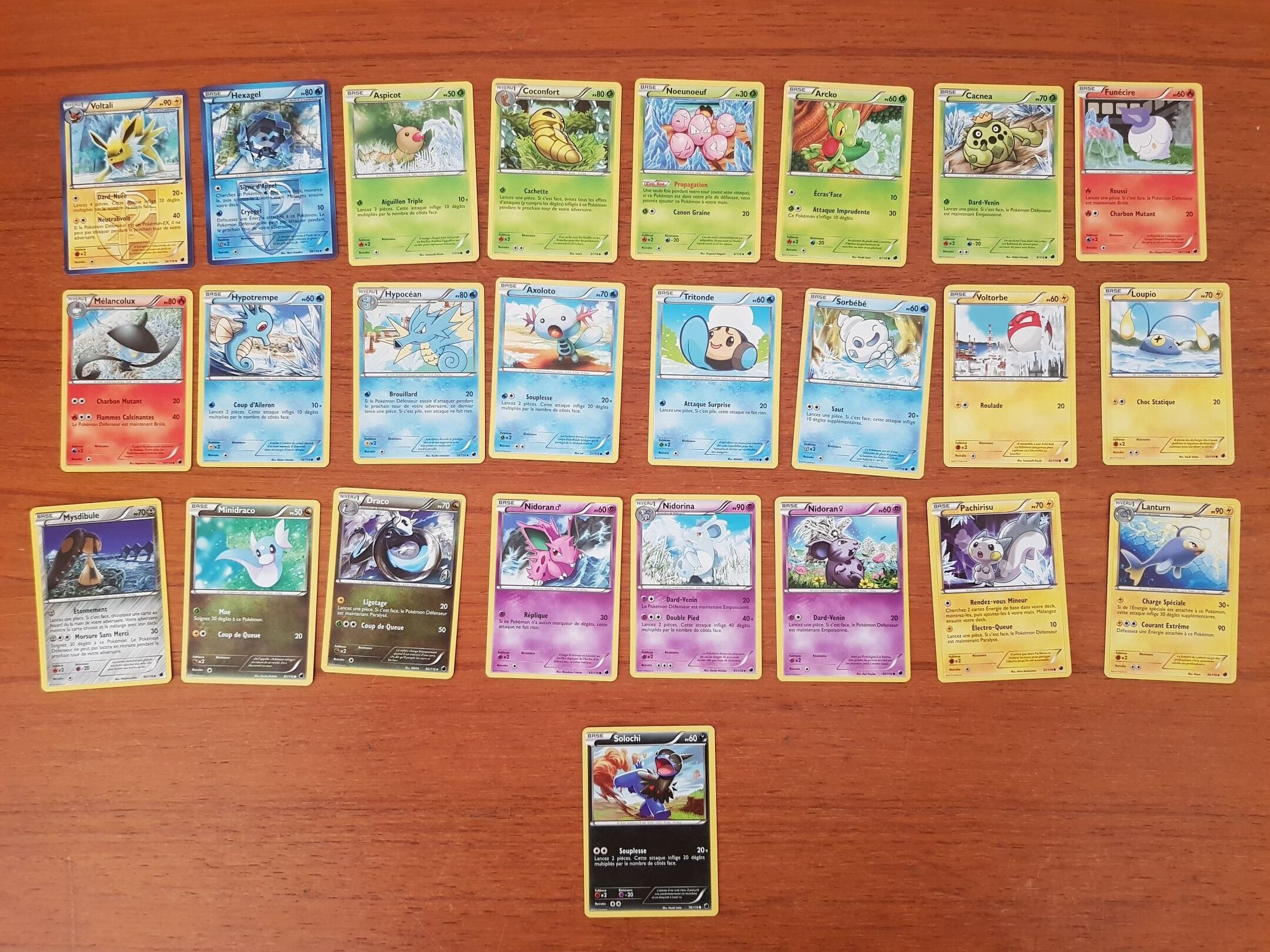 POKEMON - 25 cartes triées glaciation plasma état excellent …