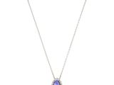 a necklace with a tan and blue stone on a chain
