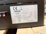 a label on the back of a laptop that says lorelam