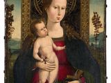 an image of a painting of a woman holding a baby