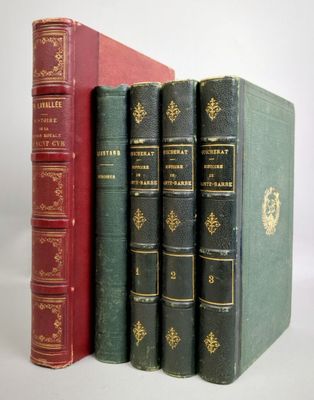 Lot de 3 ouvrages en 5 volumes reliés sur 3 célèbres maisons…
