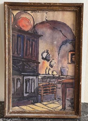 Jeanne NOVILLE Coin de cuisine en Quincy, circa 1925