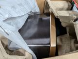 a cardboard box full of items that are in it