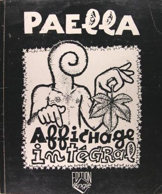 la couverture d'un album en noir et blanc sur laquelle figure le dessin d'un homme tenant une plante