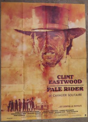 a movie poster for clint eastwood ' s pale rider