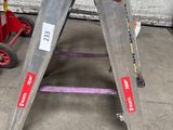 an image of a pair of ladders in a garage