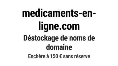 Nom de domaine medicaments-en-ligne.