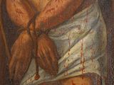 an image of a painting of a man with a cross on his chest
