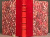 a red book that has a red cover on it