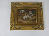 a picture of a painting on the wall of a room