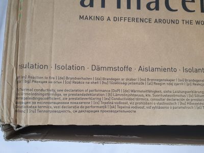 a cardboard box with a picture of an animal on it