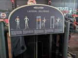 a sign that states that there is a lot of different items in the gym