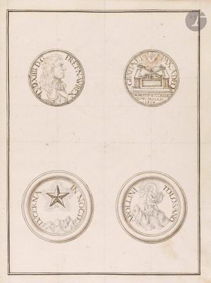 ARTS DÉCORATIFS. Recueil de dessins, XVIIe s. ; un vol. peti…