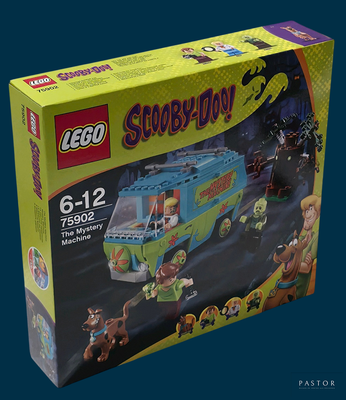 une boîte de Lego « Scooby et la Mystery Machine »