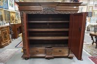 Magnifique armoire hollandaise ancienne à volutes – en palis… (photo 5)
