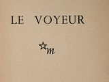 the front cover of a book with a black and white image of a star