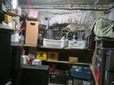 an image of a basement with a lot of clutter