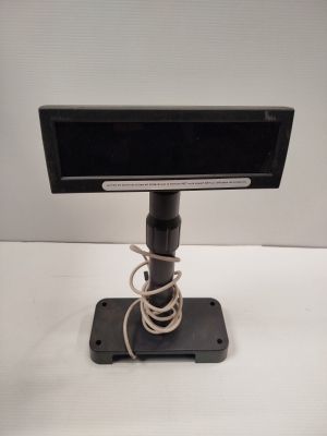 an image of a television on a stand with a cord