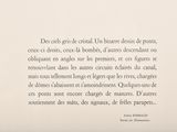 a black and white photo of a poem written in french