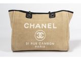 chanel canvas tote bag