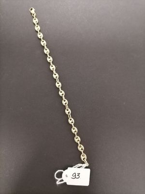a silver necklace with a tag that says ` person ' on it